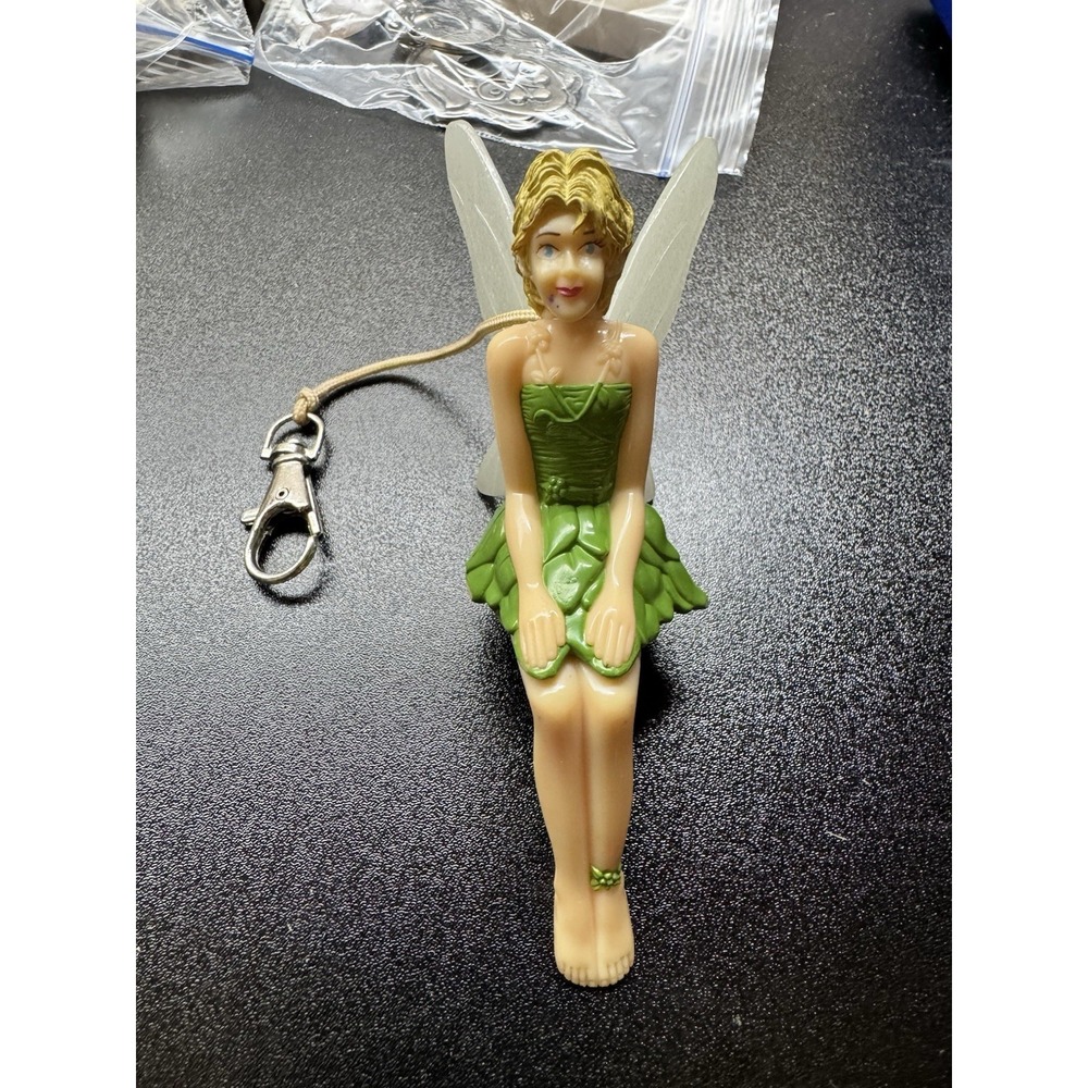 Disney Tinker‎ Bell Clip Keychain Wendy's 2003 Peter Pan Figure